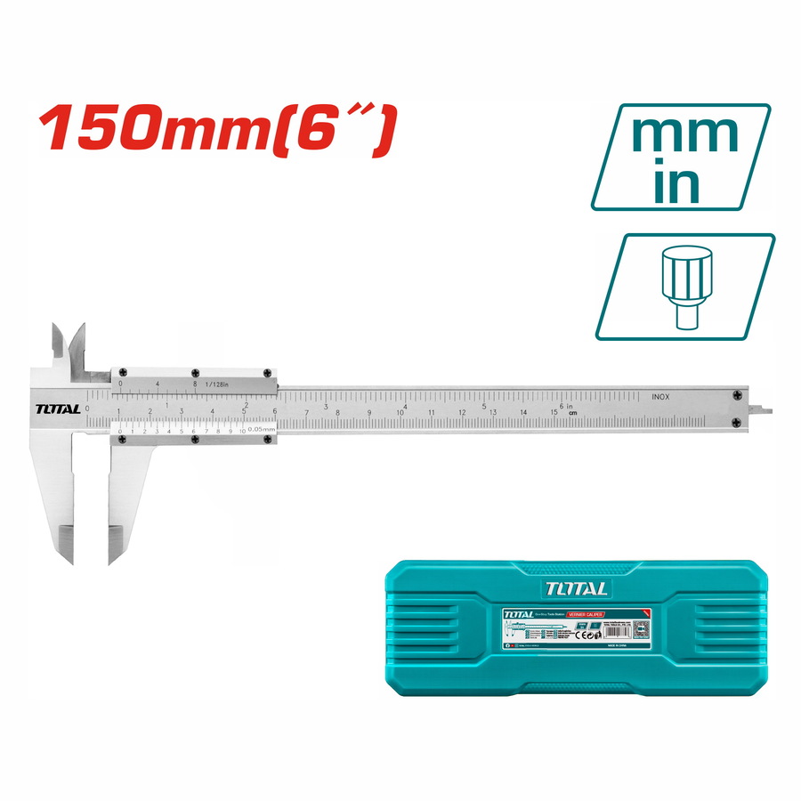 TMT311501 TOTAL ΠΑΧΥΜΕΤΡΟ ΙΝΟΧ 150mm (TMT311501) - Image 1