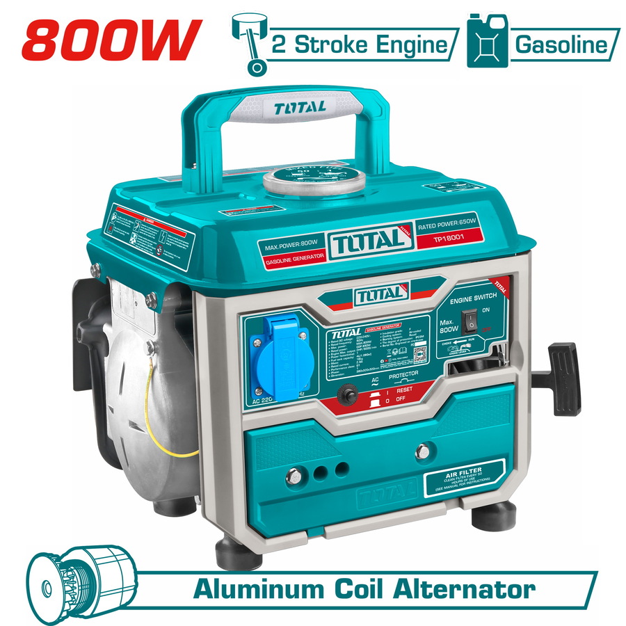 TP18001 TOTAL ΗΛΕΚΤΡΟΓΕΝΝΗΤΡΙΑ ΒΕΝΖΙΝΗΣ 800W (TP18001) - Image 1