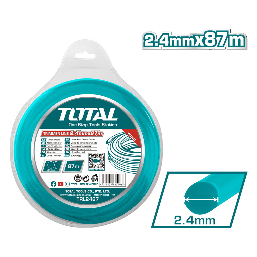 TRL2487 TOTAL ΜΕΣΙΝΕΖΑ ΣΤΡΟΓΓΥΛΗ 2.4mm - 87m (TRL2487) - Image 1