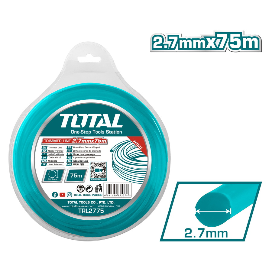 TRL2775 TOTAL ΜΕΣΙΝΕΖΑ ΣΤΡΟΓΓΥΛΗ 2.7mm - 75m (TRL2775) - Image 1
