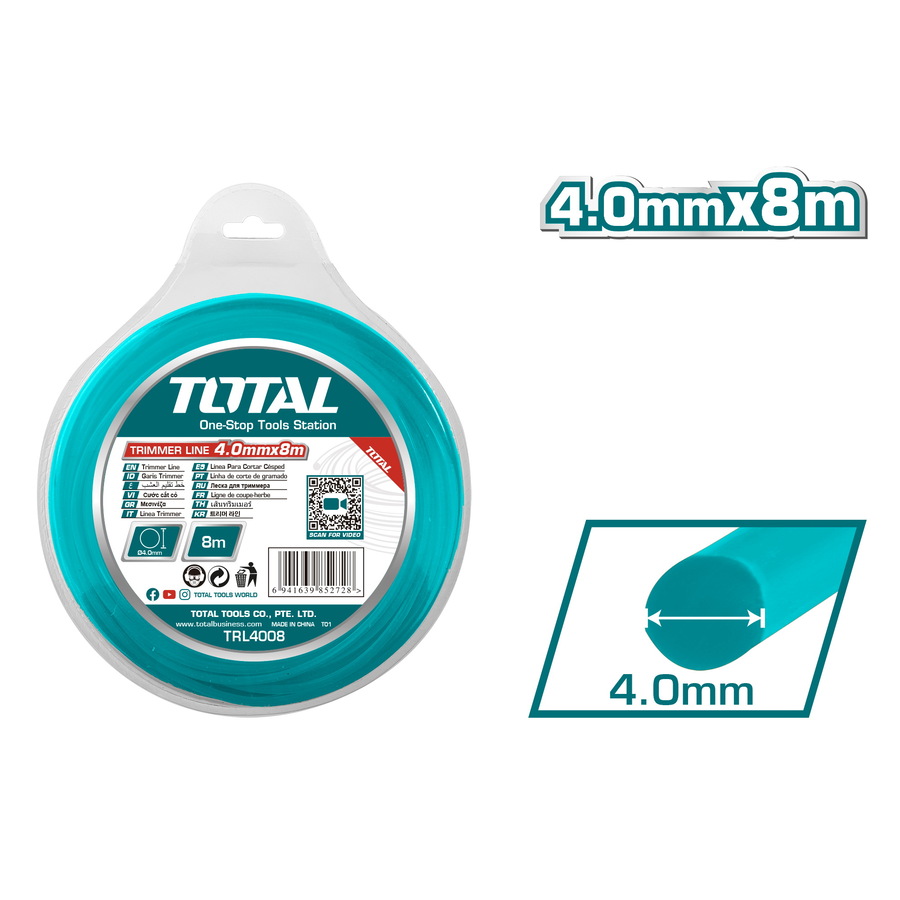 TRL4008 TOTAL ΜΕΣΙΝΕΖΑ ΣΤΡΟΓΓΥΛΗ 4mm - 8m (TRL4008) - Image 1