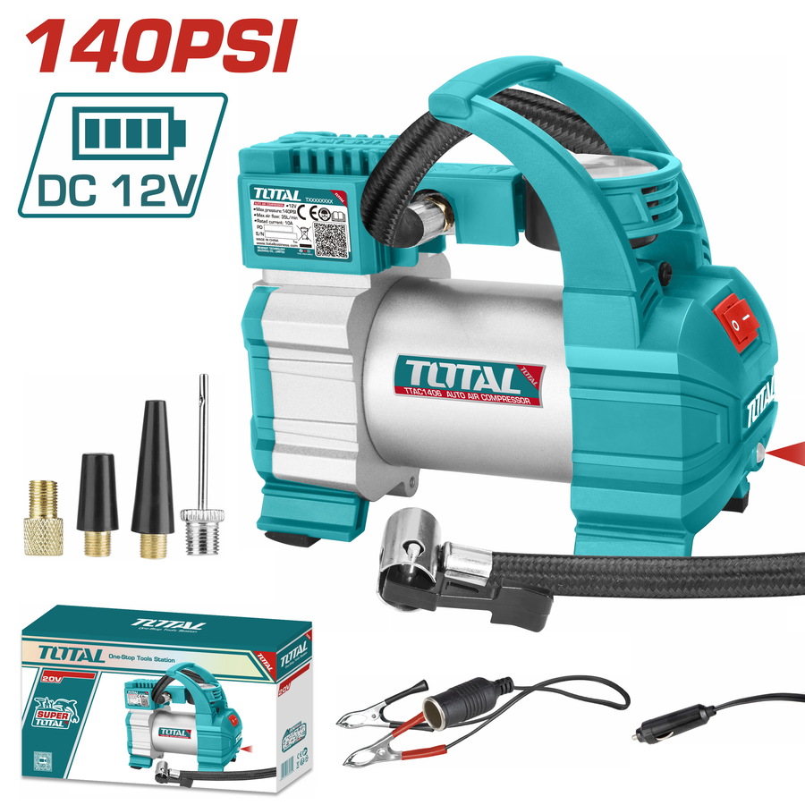 TTAC1406 TOTAL ΚΟΜΠΡΕΣΕΡ ΑΕΡΟΣ ΑΥΤΟΚΙΝΗΤΟΥ 12V (TTAC1406) - Image 1