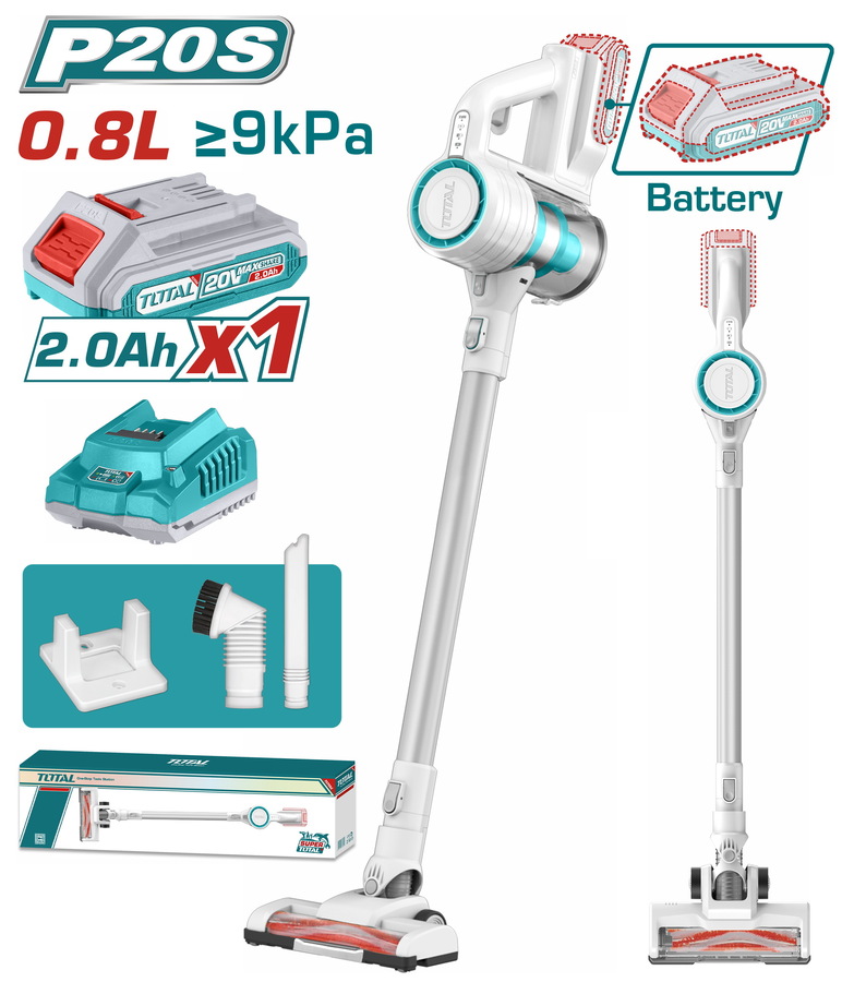 TVLI2006 TOTAL ΣΚΟΥΠΑΚΙ ΜΠΑΤ. Li-ion 20V / 2Ah / 1 ΜΠΑΤΑΡΙΑ (TVLI2006) - Image 1