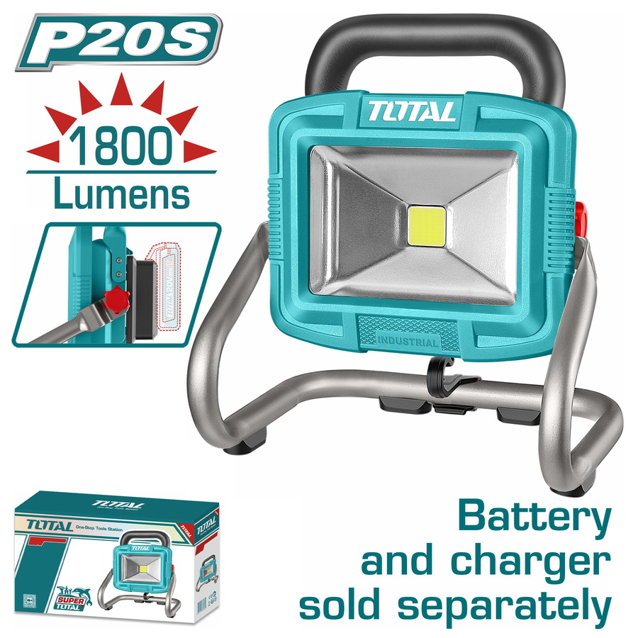 TWLI2025 TOTAL ΕΠΑΓΓ. ΠΡΟΒΟΛΕΑΣ LED ΜΠΑΤ. Li-ion 20V ΧΩΡΙΣ ΜΠΑΤΑΡΙΑ & ΦΟΡΤΙΣΤΗ (TWLI2025) - Image 1