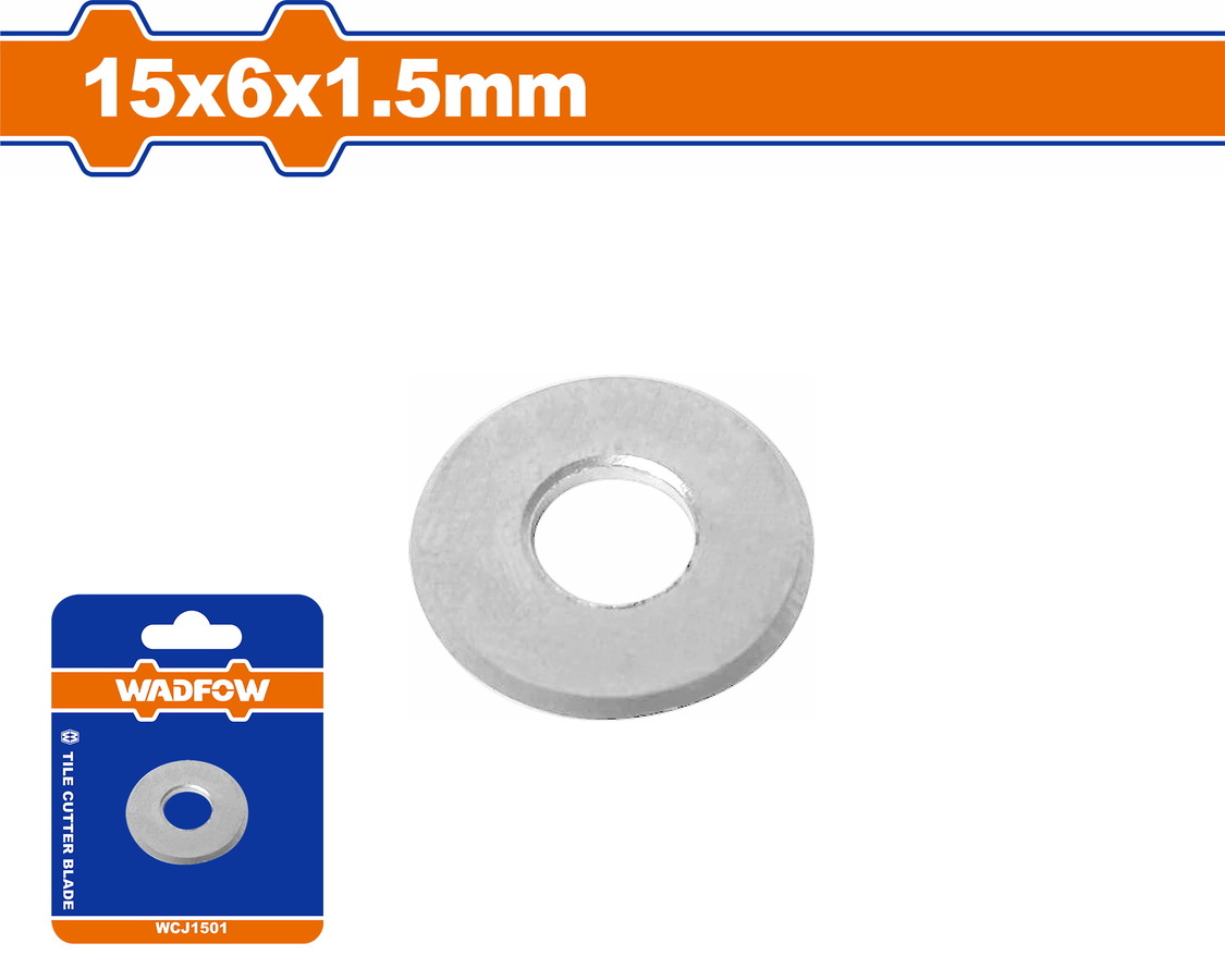 WCJ1501 WADFOW ΑΝΤΑΛ/ΚΟ ΜΑΧΑΙΡΙ Φ-15 Χ 6 Χ 1.5mm ΓΙΑ ΚΟΦΤΕΣ ΠΛΑΚΙΔΙΩΝ WTR1504 / WTR1506 (WCJ1501) - Image 1