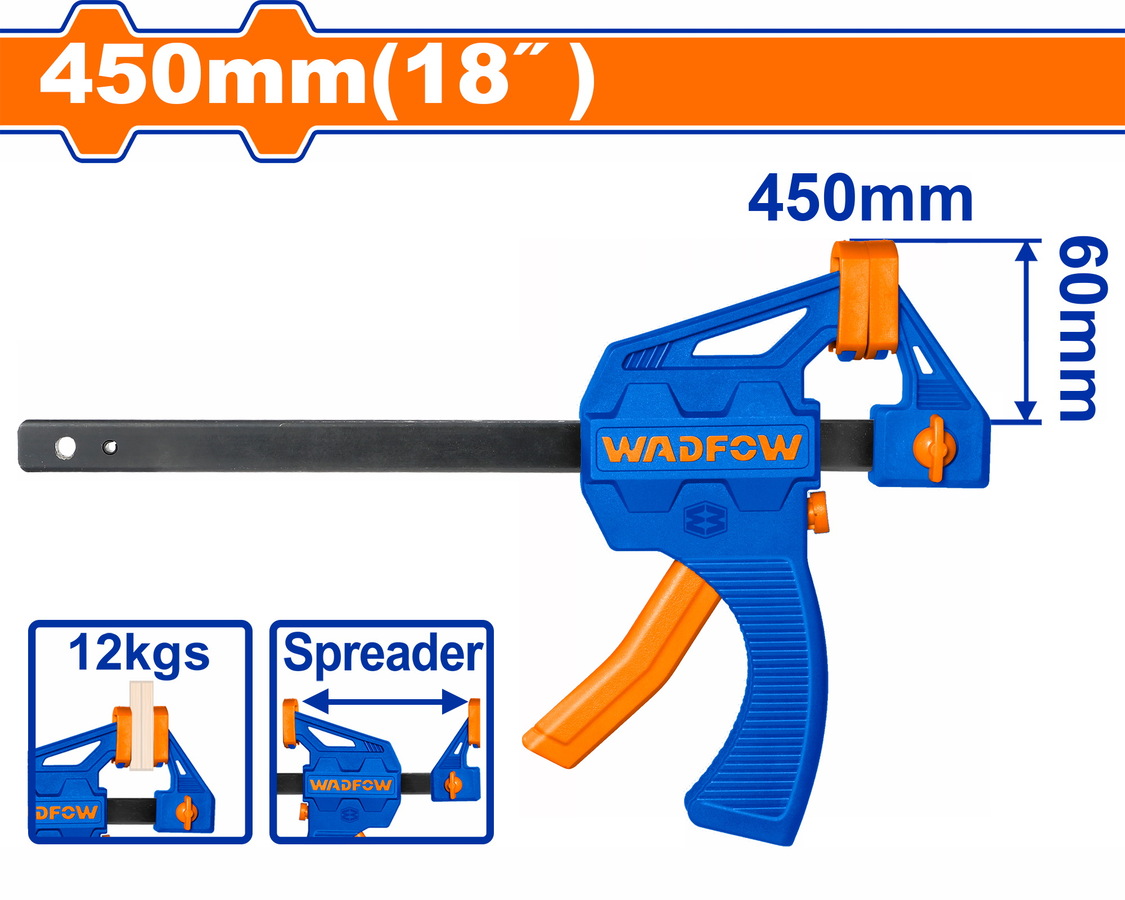 WCP4318 WADFOW ΣΦΙΓΚΤΗΡΑΣ ΜΑΡΑΓΚΩΝ ΑΥΤΟΜΑΤΟΣ 18" / 60X450mm (WCP4318) - Image 1