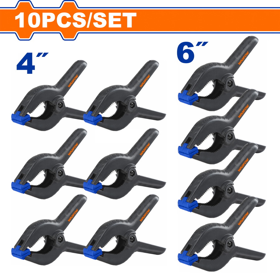 WCZ5510 WADFOW ΣΕΤ ΣΦΙΓΚΤΗΡΕΣ ΜΕ ΕΛΑΤΗΡΙΟ 4" & 6" 10ΤΕΜ (WCZ5510) - Image 1