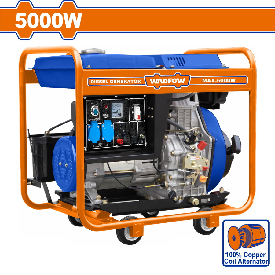 WDG1A50 WADFOW ΗΛΕΚΤΡΟΓΕΝΝΗΤΡΙΑ DIESEL 5.000W / 230V (WDG1A50) - Image 1