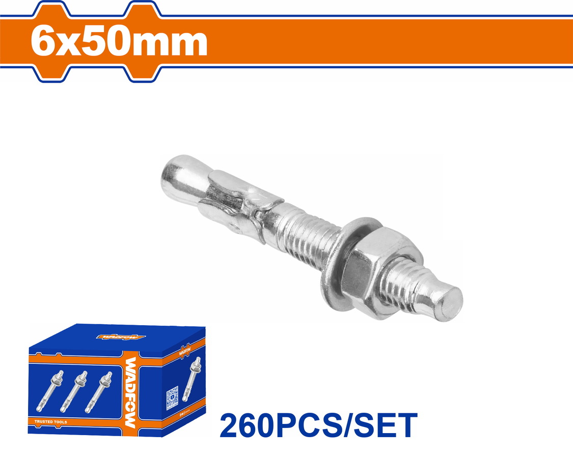 WDQ2511 WADFOW ΒΙΣΜΑΤΑ ΜΕΤΑΛΛΙΚΑ ΓΑΛΒ. EXPRESS 6 Χ 50 260ΤΕΜ (WDQ2511) - Image 1