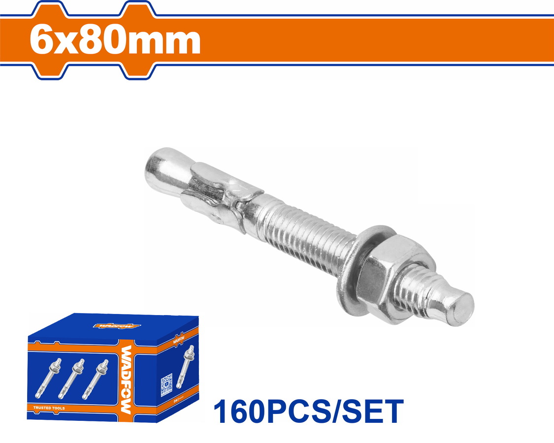 WDQ2513 WADFOW ΒΙΣΜΑΤΑ ΜΕΤΑΛΛΙΚΑ ΓΑΛΒ. EXPRESS 6 Χ 80 160ΤΕΜ (WDQ2513) - Image 1