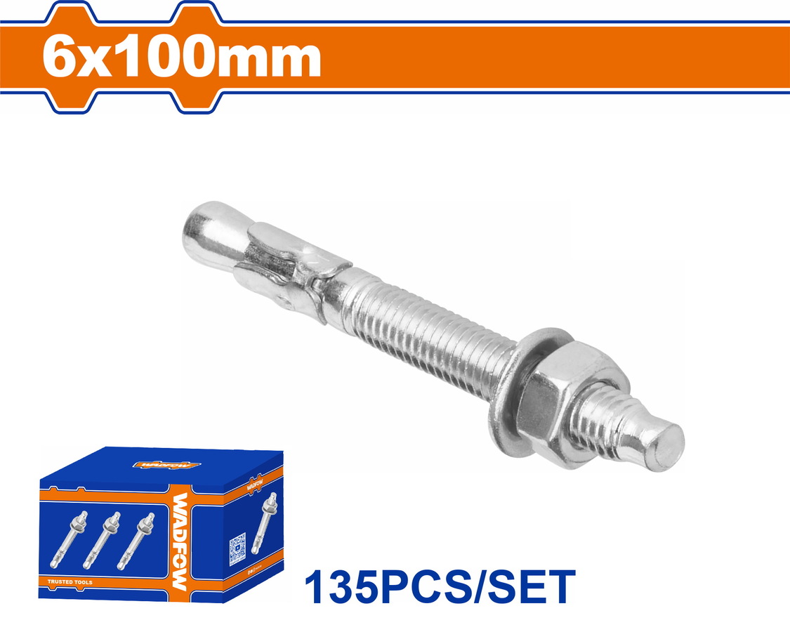 WDQ2514 WADFOW ΒΙΣΜΑΤΑ ΜΕΤΑΛΛΙΚΑ ΓΑΛΒ. EXPRESS 6 Χ 100 135ΤΕΜ (WDQ2514) - Image 1