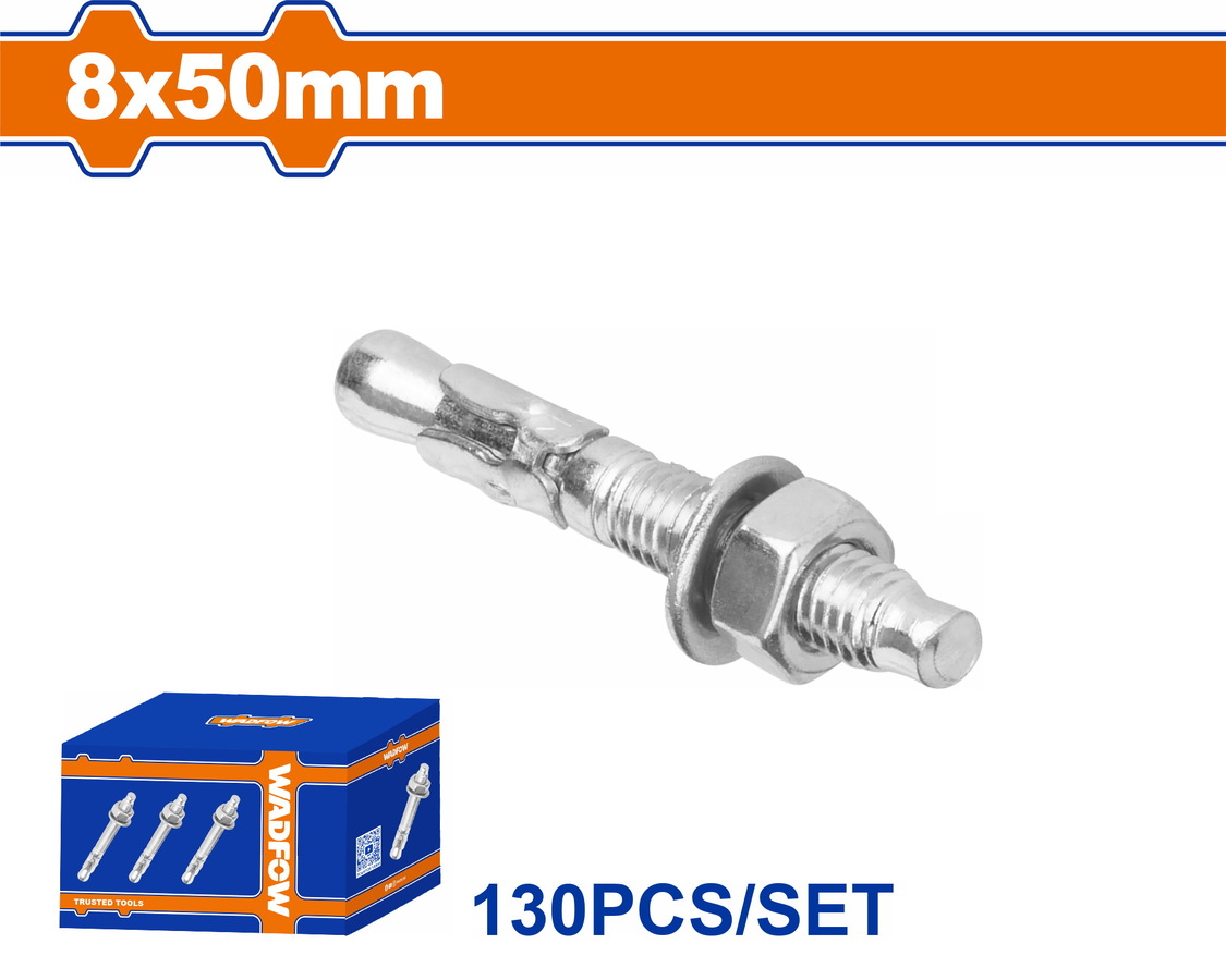 WDQ2521 WADFOW ΒΙΣΜΑΤΑ ΜΕΤΑΛΛΙΚΑ ΓΑΛΒ. EXPRESS 8 Χ 50 130ΤΕΜ (WDQ2521) - Image 1