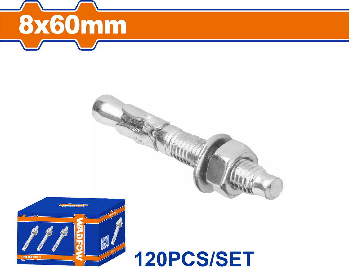 WDQ2522 WADFOW ΒΙΣΜΑΤΑ ΜΕΤΑΛΛΙΚΑ ΓΑΛΒ. EXPRESS 8 Χ 60 120ΤΕΜ (WDQ2522) - Image 1