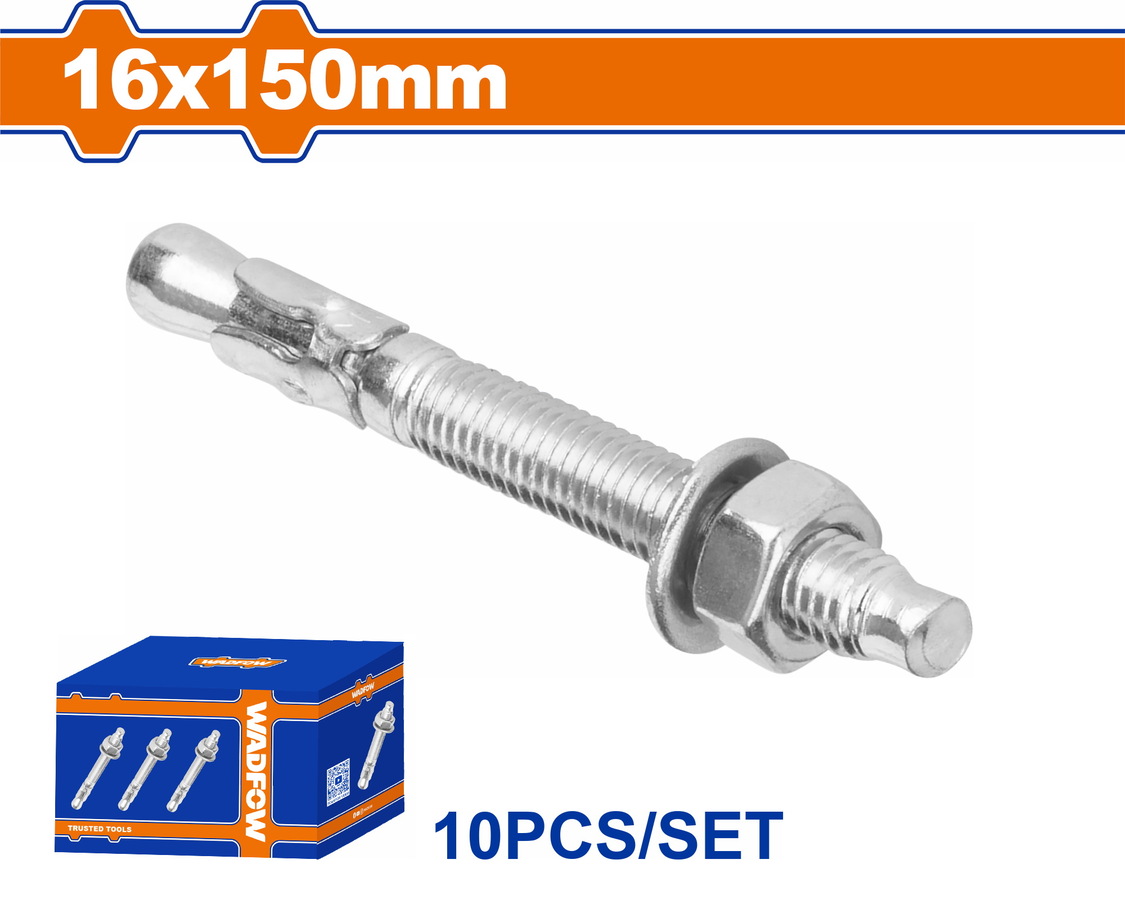 WDQ2557 WADFOW ΒΙΣΜΑΤΑ ΜΕΤΑΛΛΙΚΑ ΓΑΛΒ. EXPRESS 16 Χ 150 10ΤΕΜ (WDQ2557) - Image 1