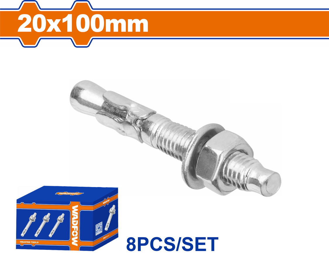 WDQ2564 WADFOW ΒΙΣΜΑΤΑ ΜΕΤΑΛΛΙΚΑ ΓΑΛΒ. EXPRESS 20 Χ 100 8ΤΕΜ (WDQ2564) - Image 1