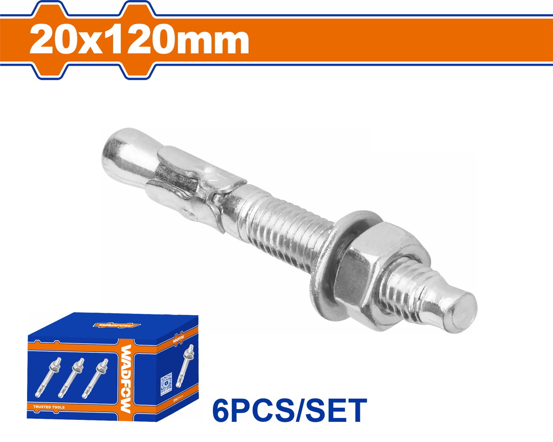 WDQ2565 WADFOW ΒΙΣΜΑΤΑ ΜΕΤΑΛΛΙΚΑ ΓΑΛΒ. EXPRESS 20 Χ 120 6ΤΕΜ (WDQ2565) - Image 1