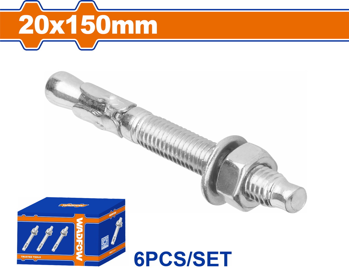 WDQ2567 WADFOW ΒΙΣΜΑΤΑ ΜΕΤΑΛΛΙΚΑ ΓΑΛΒ. EXPRESS 20 Χ 150 6ΤΕΜ (WDQ2567) - Image 1