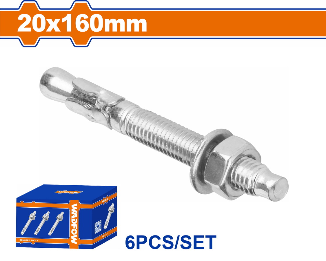 WDQ2568 WADFOW ΒΙΣΜΑΤΑ ΜΕΤΑΛΛΙΚΑ ΓΑΛΒ. EXPRESS 20 Χ 160 6ΤΕΜ (WDQ2568) - Image 1