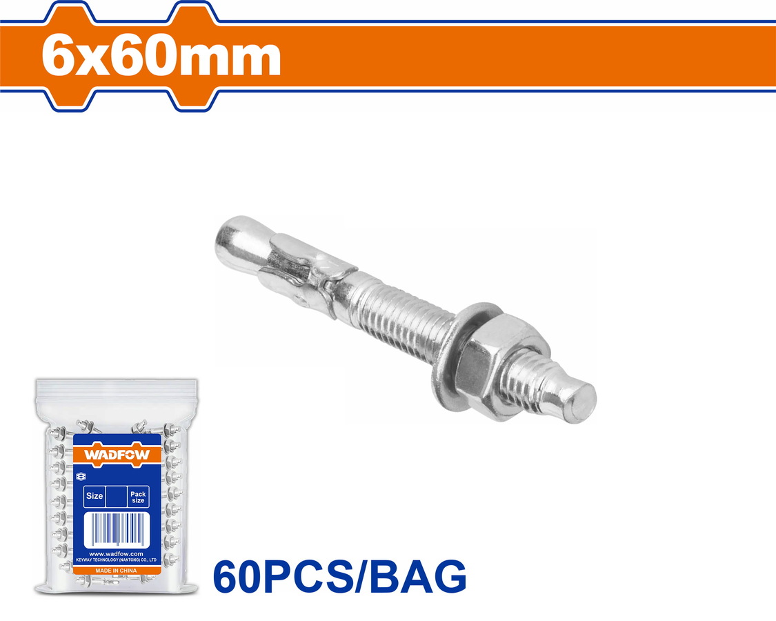 WDQ2916 WADFOW ΒΙΣΜΑΤΑ ΜΕΤΑΛΛΙΚΑ ΓΑΛΒ. EXPRESS 6 Χ 60 60ΤΕΜ (WDQ2916) - Image 1