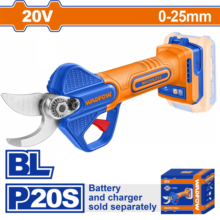WJFP525 WADFOW ΨΑΛΙΔΙ ΚΛΑΔΕΜΑΤΟΣ 25mm ΜΠΑΤ. Li-ion 20V ΧΩΡΙΣ ΜΠΑΤΑΡΙΑ & ΦΟΡΤΙΣΤΗ BL Motor (WJFP525) - Image 1