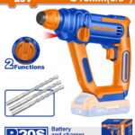 WADFOW ΠΝΕΥΜΑΤΙΚΟ ΠΙΣΤΟΛΕΤΟ SDS-PLUS ΜΠΑΤ. Li-ion 20V / 16mm ΧΩΡΙΣ ΜΠΑΤΑΡΙΑ & ΦΟΡΤΙΣΤΗ (WLM1516)