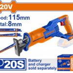 WADFOW ΣΠΑΘΟΣΕΓΑ ΜΠΑΤ. Li-ion 20V ΧΩΡΙΣ ΜΠΑΤΑΡΙΑ & ΦΟΡΤΙΣΤΗ (WLR15115)