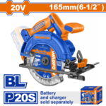 WADFOW ΔΙΣΚΟΠΡΙΟΝΟ ΜΠΑΤ. Li-ion 20V / 165mm ΧΩΡΙΣ ΜΠΑΤΑΡΙΑ & ΦΟΡΤΙΣΤΗ (WLWP5520)