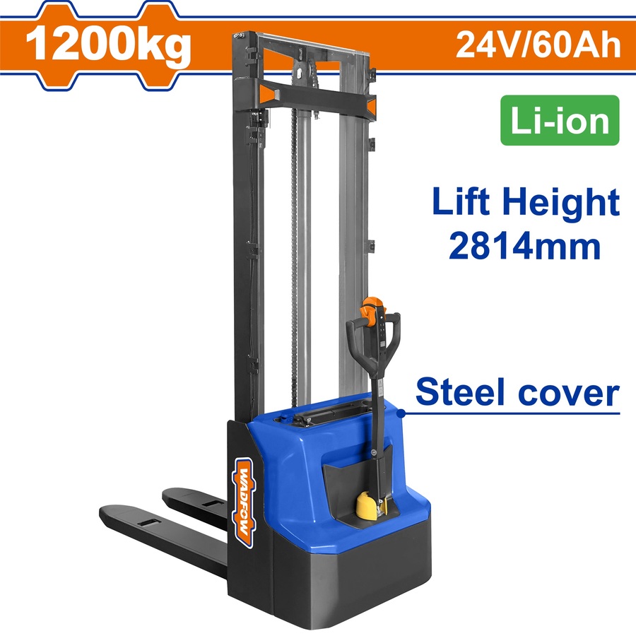 WNKLR29 WADFOW ΗΛΕΚΤΡΙΚΟ ΠΕΡΟΝΟΦΟΡΟ ΑΝΥΨΩΤΙΚΟ 1.200Kg / 2814mm / Li-ion 24V-60Ah (WNKLR29) - Image 1