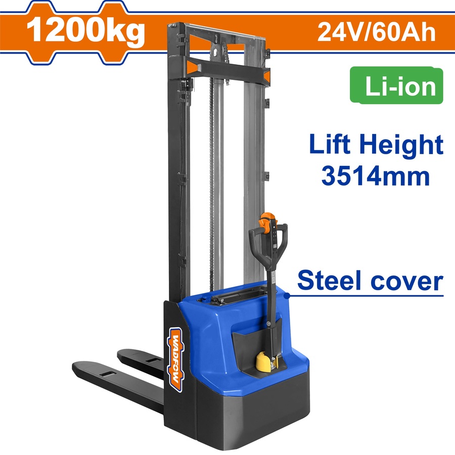WNKLR36 WADFOW ΗΛΕΚΤΡΙΚΟ ΠΕΡΟΝΟΦΟΡΟ ΑΝΥΨΩΤΙΚΟ 1.200Kg / 3514mm / Li-ion 24V-60Ah (WNKLR36) - Image 1