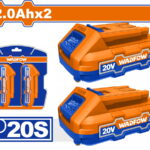 WADFOW ΣΕΤ 2τεμ ΜΠΑΤ. WLBP520 Li-ion 20V / 2Ah (WOS240682)