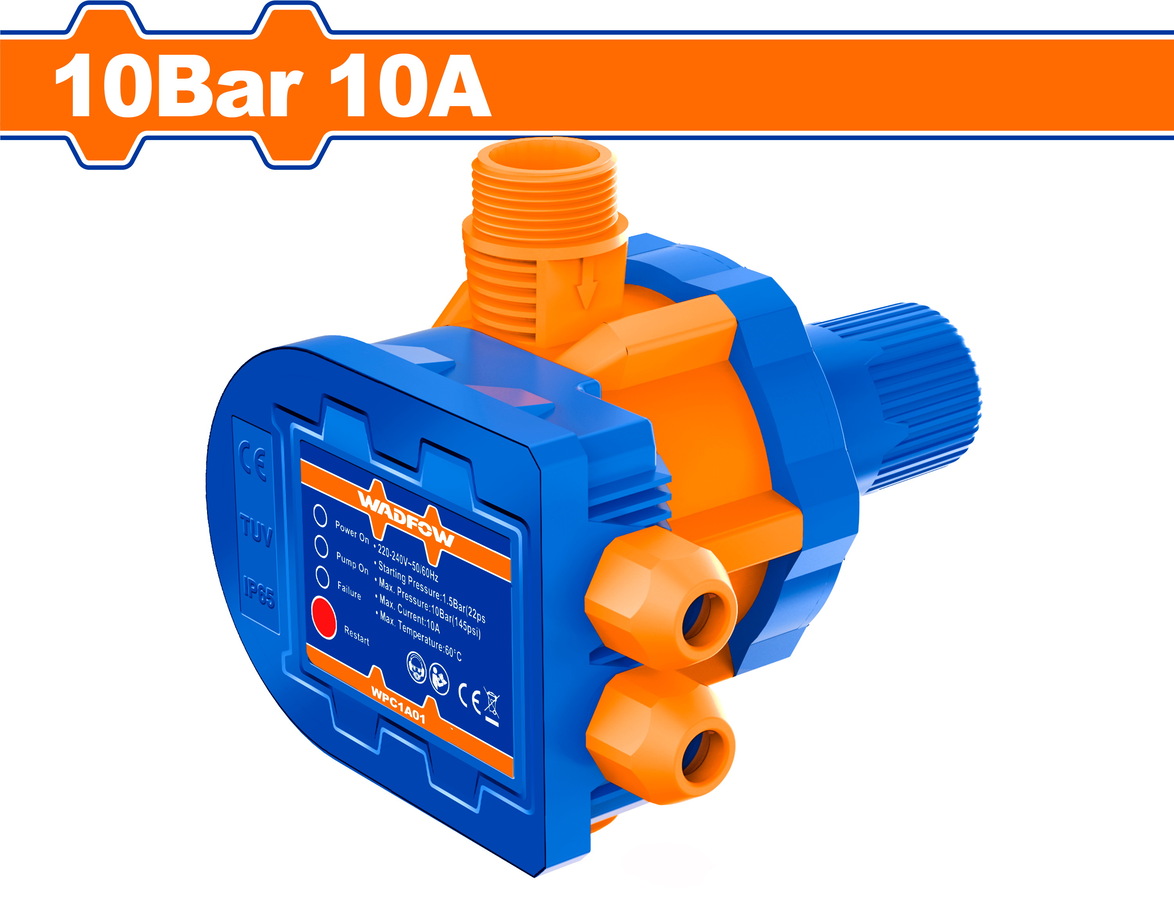 WPC1A01 WADFOW ΗΛΕΚΤΡΟΝΙΚΟΣ ΕΛΕΓΚΤΗΣ ΠΙΕΣΗΣ ΝΕΡΟΥ 10Bar / 10A (WPC1A01) - Image 1
