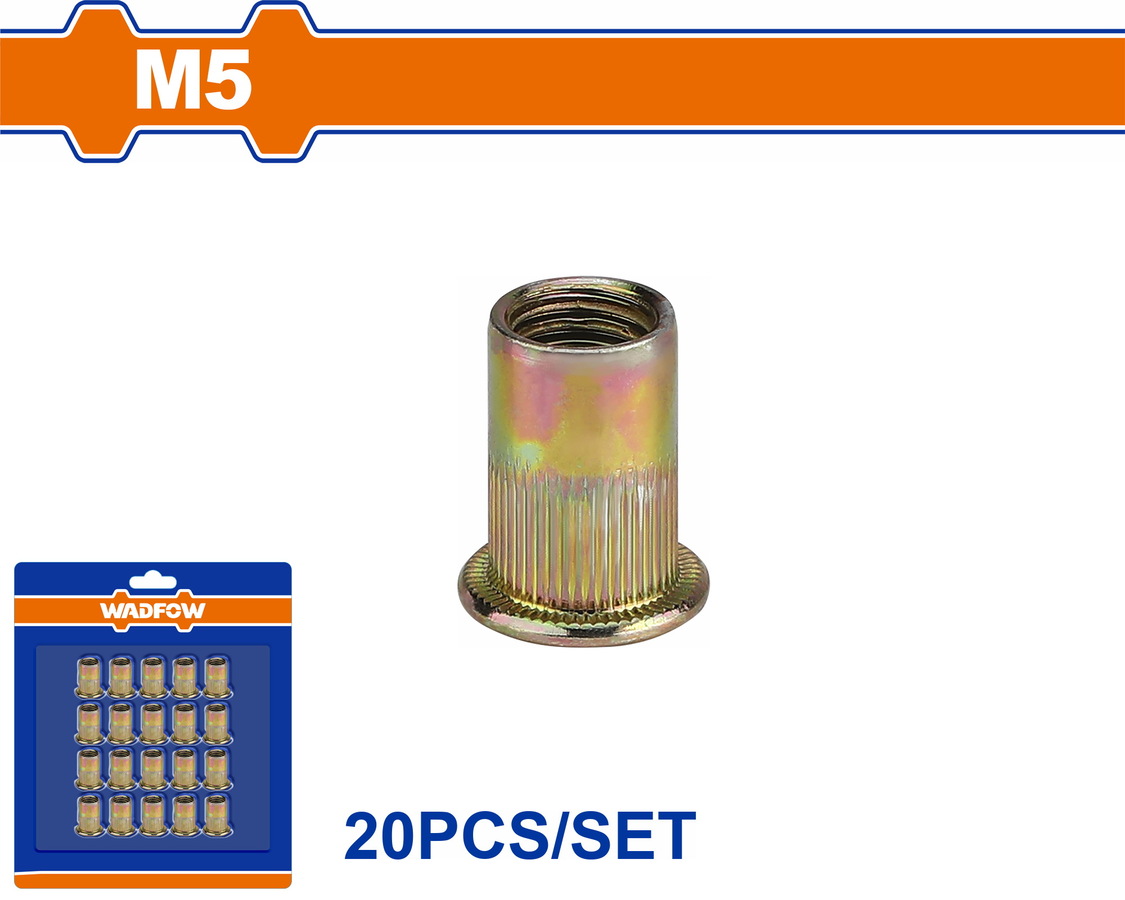WRE1K15 WADFOW ΠΡΙΤΣΙΝΙΑ ΣΙΔΗΡΟΥ ΜΕ ΣΠΕΙΡΩΜΑ 5mm 20ΤΕΜ (WRE1K15) - Image 1