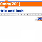 WADFOW ΓΩΝΙΑ ΓΩΝΙΑΣΜΑΤΟΣ ΑΛΟΥΜ. 500mm (WSR2950)