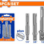 WADFOW ΣΕΤ ΑΝΤΑΠΤΟΡΕΣ SDS-PLUS 1/4" - 3/8" - 1/2" 3ΤΕΜ (WSV4K02)