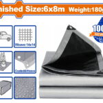 WADFOW ΜΟΥΣΑΜΑΣ ΑΔΙΑΒΡΟΧΟΣ 180gr/m2 6X8m (WTQ8868)