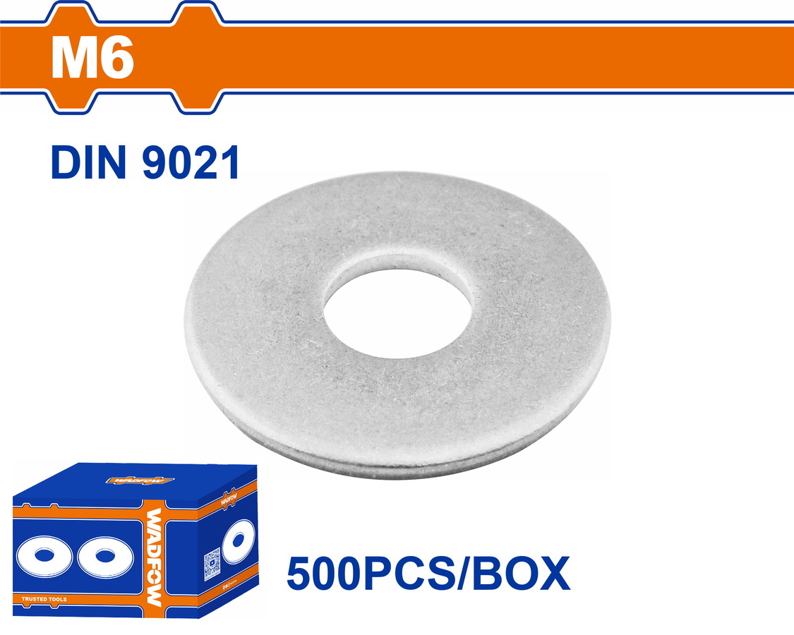 WVWC511 WADFOW ΡΟΔΕΛΑ ΓΑΛΒ. DIN9021 6mm 500TEM (WVWC511) - Image 1