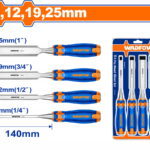 WADFOW ΣΕΤ ΣΚΑΡΠΕΛΑ ΞΥΛΟΥ 6-12-19-25mm 4ΤΕΜ (WWC2204)