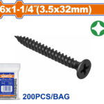 WADFOW ΒΙΔΑ ΓΥΨΟΣΑΝΙΔΑΣ ΜΑΥΡΗ 3.5 Χ 32 200TEM (WXS2913)