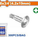 WADFOW ΛΑΜΑΡΙΝΟΒΙΔΑ ΑΥΤΟΔ/ΤΗ WAFFER 8 Χ 3/4" / 4.2 Χ 19mm 300TEM (WXS3912)