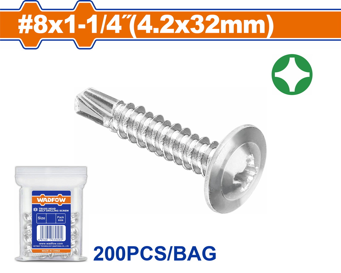WXS3914 WADFOW ΛΑΜΑΡΙΝΟΒΙΔΑ ΑΥΤΟΔ/ΤΗ WAFFER 8 Χ 1-1/4" / 4.2 Χ 32mm 200TEM (WXS3914) - Image 1