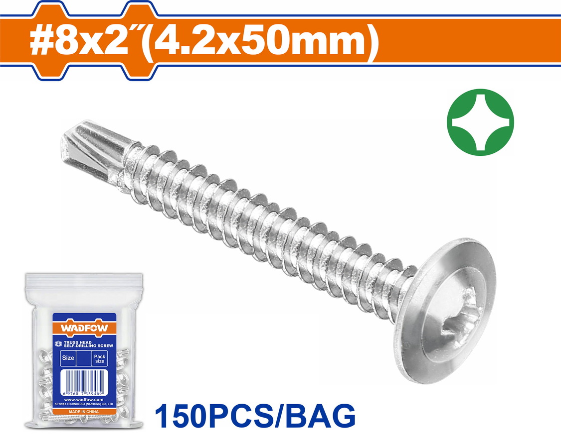 WXS3916 WADFOW ΛΑΜΑΡΙΝΟΒΙΔΑ ΑΥΤΟΔ/ΤΗ WAFFER 8 Χ 2" / 4.2 Χ 50mm 150TEM (WXS3916) - Image 1