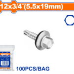 WADFOW ΛΑΜΑΡΙΝΟΒΙΔΑ ΑΥΤΟΔ/ΤΗ ΕΞΑΓΩΝΗ ΜΕ ΡΟΔΕΛΑ 12 Χ 3/4" / 5.5 Χ 19mm 100TEM (WXS49291)