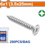 WADFOW ΛΑΜΑΡΙΝΟΒΙΔΑ ΦΡΕΖΑΤΗ ΓΑΛΒ. ΣΤΑΥΡΟΥ 6 Χ 1" / 3.5 Χ 25mm 250TEM (WXSC914)