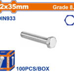 WADFOW ΒΙΔΑ ΕΞΑΓΩΝΗ ΓΑΛΒ. 8.8 DIN933 12X35 100TEM (WXSP547A)