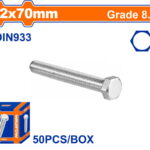 WADFOW ΒΙΔΑ ΕΞΑΓΩΝΗ ΓΑΛΒ. 8.8 DIN933 12X70 50TEM (WXSP54DA)