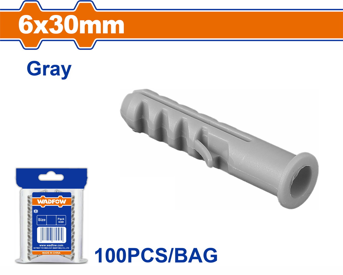 WXTC911 WADFOW ΒΙΣΜΑ ΠΛΑΣΤΙΚΟ PE ΜΕ ΡΟΔΕΛΑ UNIVERSAL 6X30mm 100TEM (WXTC911) - Image 1