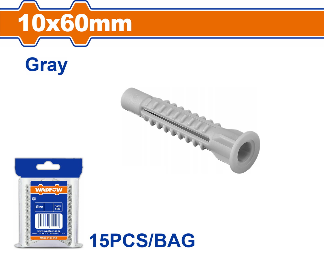 WXTD931 WADFOW ΒΙΣΜΑ ΠΛΑΣΤΙΚΟ PE UNIVERSAL 10Χ60mm 15TEM (WXTD931) - Image 1