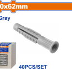 WADFOW ΒΙΣΜΑ ΠΛΑΣΤΙΚΟ PE ΜΕ ΡΟΔΕΛΑ UNIVERSAL 10X62mm 40TEM (WXTFA31)