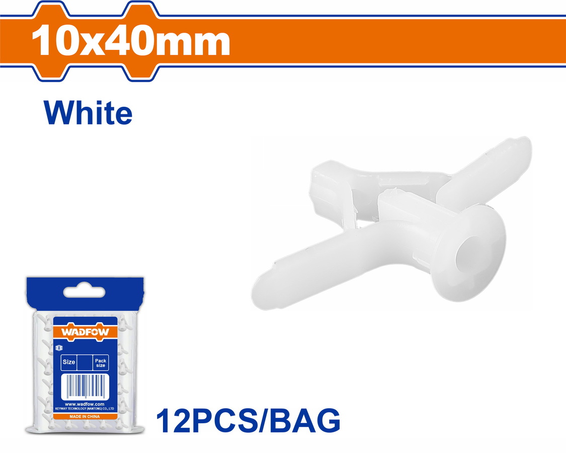 WXTH912 WADFOW ΒΙΣΜΑ ΠΛΑΣΤΙΚΟ ΓΥΨΟΣΑΝΙΔΑΣ ΠΕΤΑΛΟΥΔΑ 10X40mm 12TEM (WXTH912) - Image 1