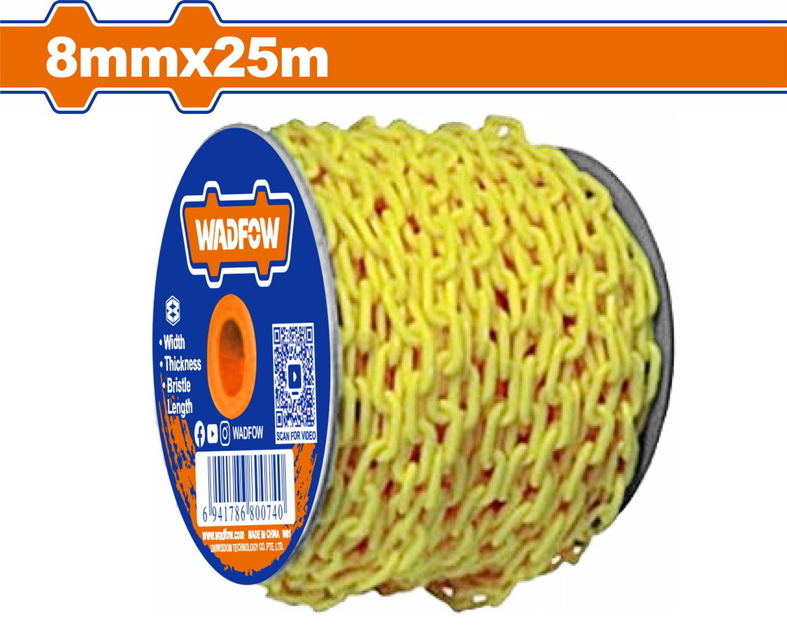 WYJ6A08 WADFOW ΠΛΑΣΤΙΚΗ ΑΛΥΣΙΔΑ 8mm / 25m ΣΕ ΡΟΛΟ (WYJ6A08) - Image 1